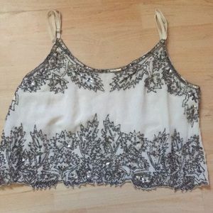 beaded crop top
